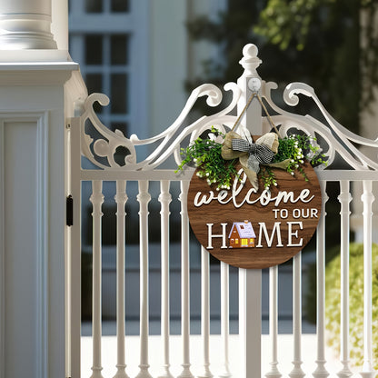 Wooden Home Wreath