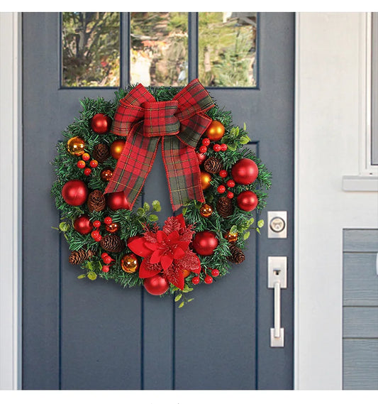 Christmas Ball Door Wreath