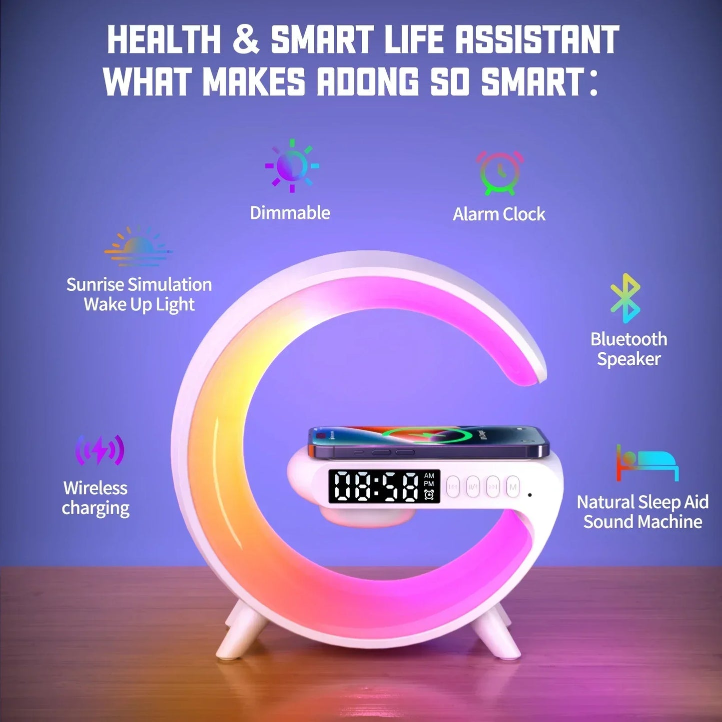 Multifunction Wireless Charger/Alarm